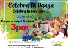 Celebremos el Día Internacional de la Danza 28 de abril Parque principal Guatapé.