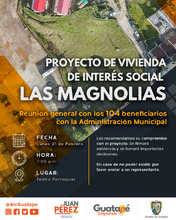 Reunion proyecto de vivienda de interés social “Las Magnolias”.