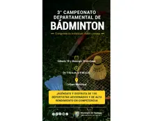 3° Campeonato departamental de Bádminton