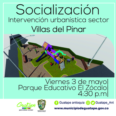 Socialización sobre la nueva intervención urbanística que se realizará en el sector de Villas del Pinar