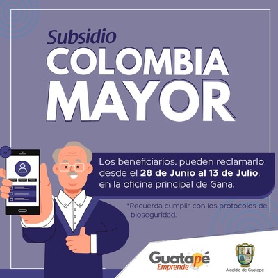 Pago  subsidio  Colombia Mayor 
