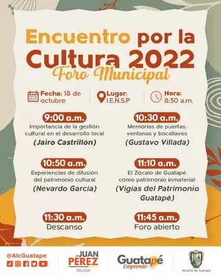 Foro  Municipal  Encuentro  por la cultura 2022   