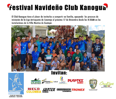 Festival Navideño canotaje Club Kanogua 