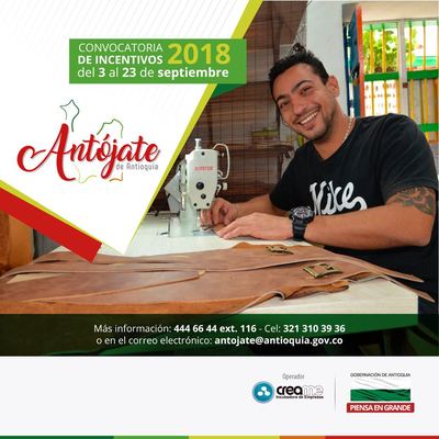 Hasta el 23 de septiembre esta abierta la convocatoria Antójate de Antioquia 2018.