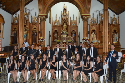 Concierto de relanzamiento de la banda sinfónica del municipio de Guatapé.