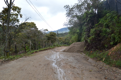 Inicio de obras de placa huella en vía a la vereda Quebrada Arriba.