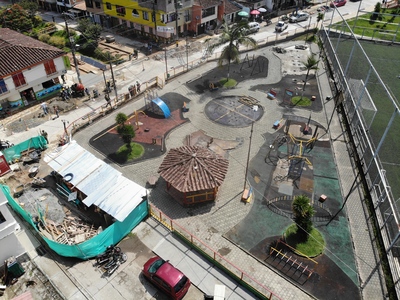 El Parque infantil de Guatapé está en remodelación.