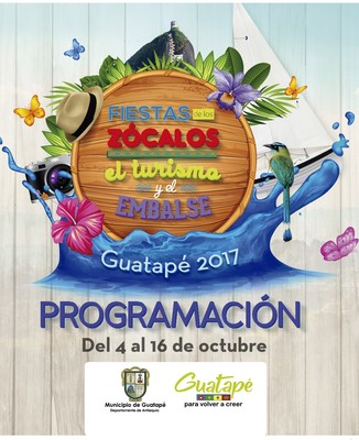 Programación Fiestas de los Zócalos el  turismo  y  el Embalse 2017